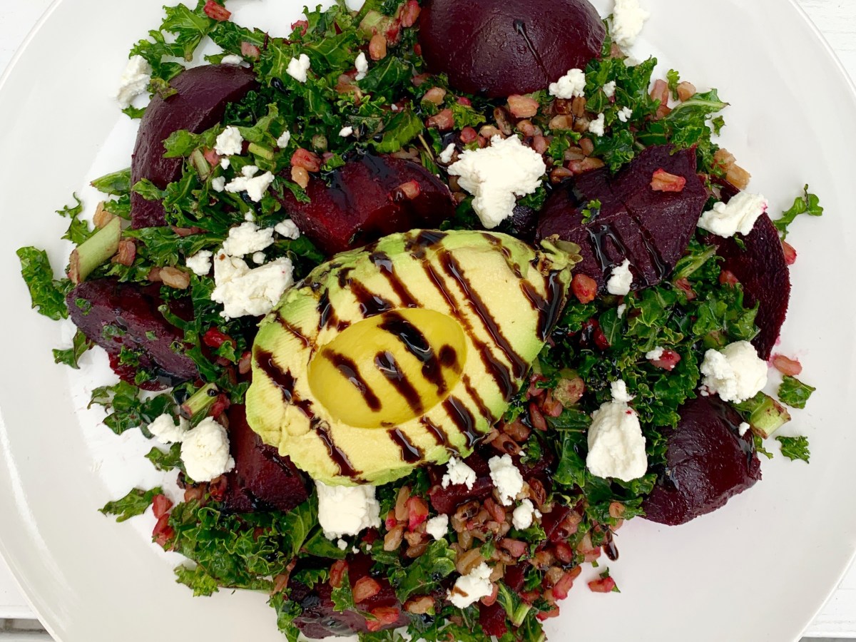 Beet, Goat Cheese, & Farro&nbsp;Salad