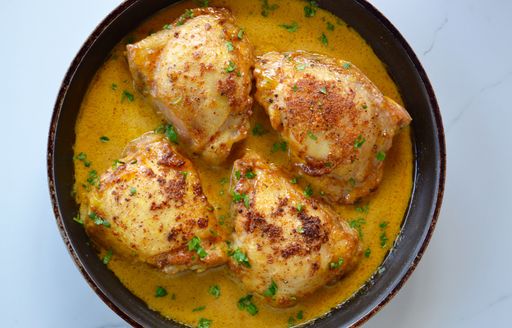 Creamy Honey Mustard Chicken&nbsp;Thighs