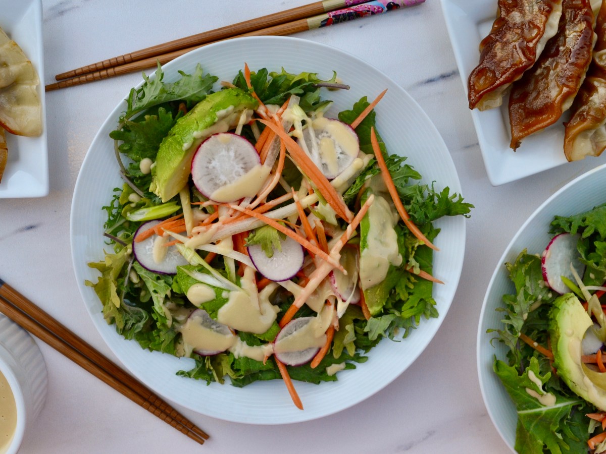 Japanese Winter Salad with Miso&nbsp;Dressing