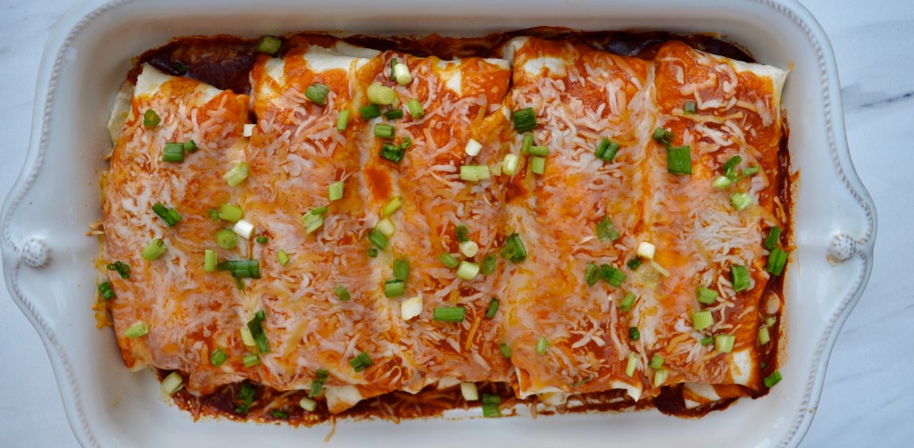 Cauliflower & Chickpea&nbsp;Enchiladas