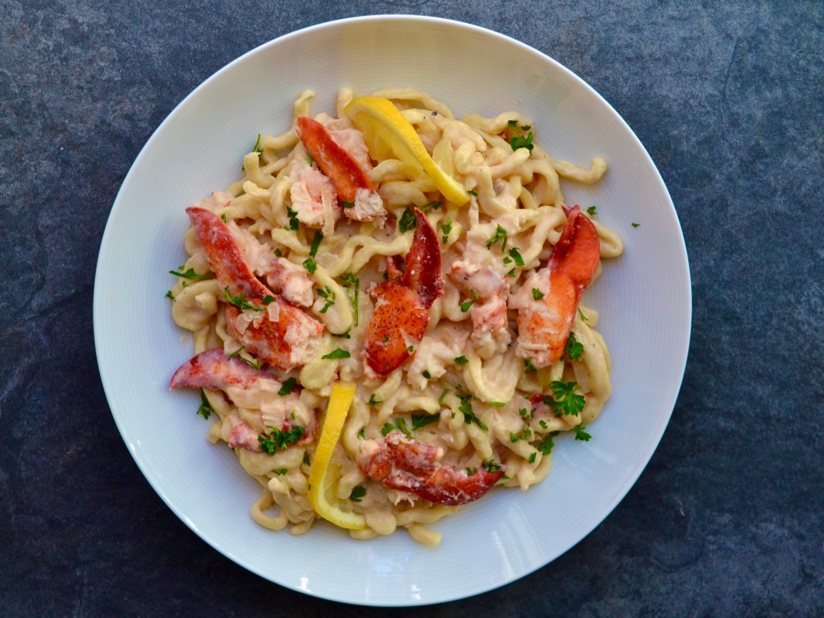 Creamy Lemon Lobster&nbsp;Fettuccini