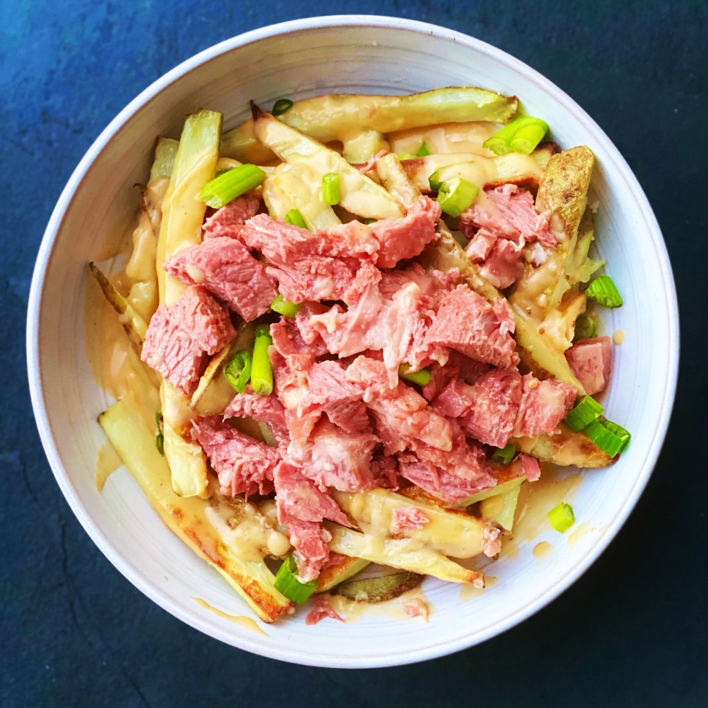Corned Beef & Beer Cheese Loaded&nbsp;Fries