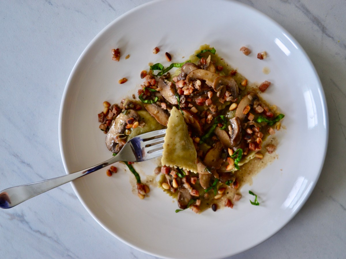 Semi-Homemade Mushroom & Pancetta&nbsp;Ravioli