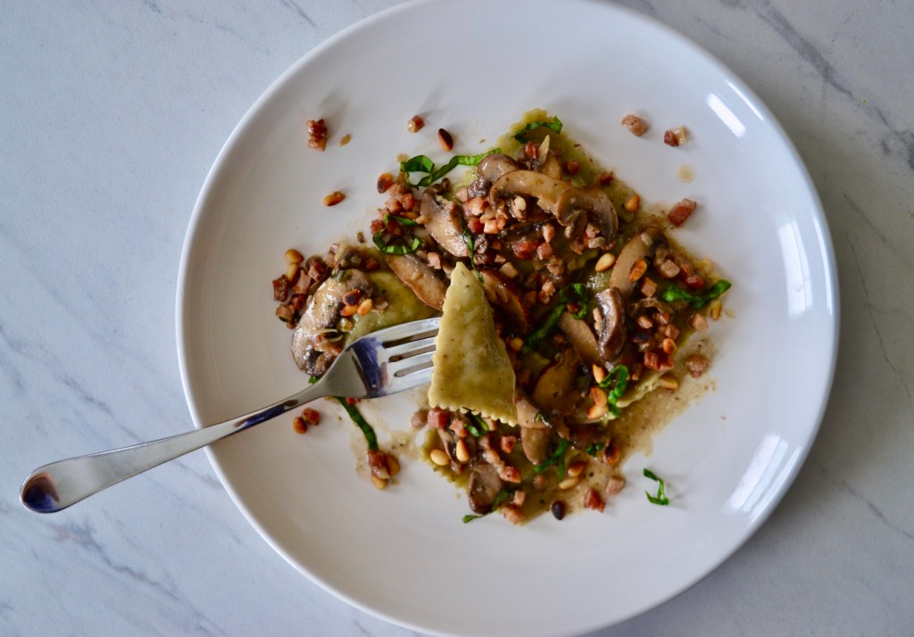 Semi-Homemade Mushroom & Pancetta&nbsp;Ravioli