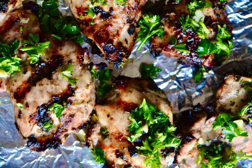 Grilled Chicken Thighs with&nbsp;Chimichurri